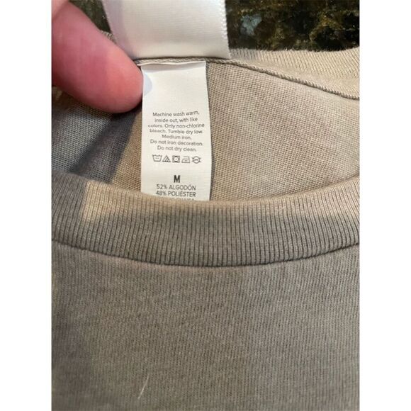 WRV Women's Animal Print Graphic T-Shirt Beige Size M Casual Spring - Picture 9 of 9